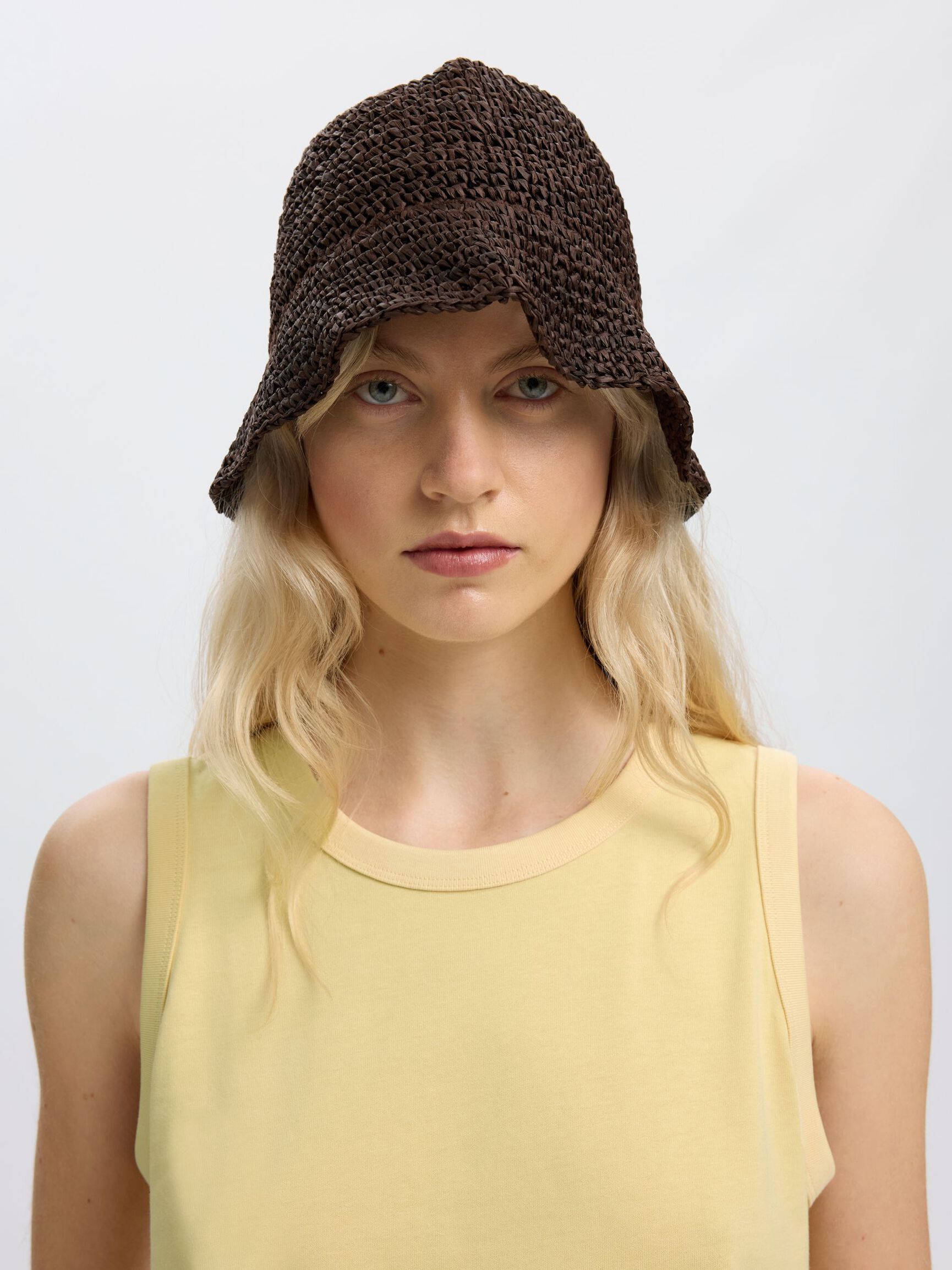 100% COTTON TANK TOP, Italian Straw, highres
