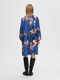 PRINTED MINI DRESS, Dark Sapphire, highres