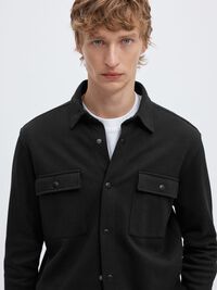 CLASSIC OVERSHIRT, Black, highres