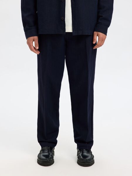 Selected 196 STRAIGHT FIT LINEN-BLEND TROUSERS, Sky Captain, highres - 16096224_SkyCaptain_1154386_003.jpg