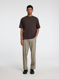 LOOSE FIT T-SHIRT, Chocolate Torte, highres