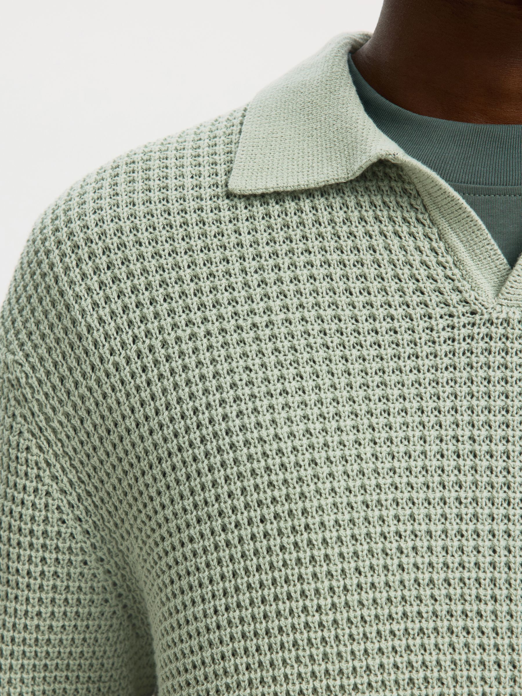 EN MAILLE POLO, Aqua Gray, highres