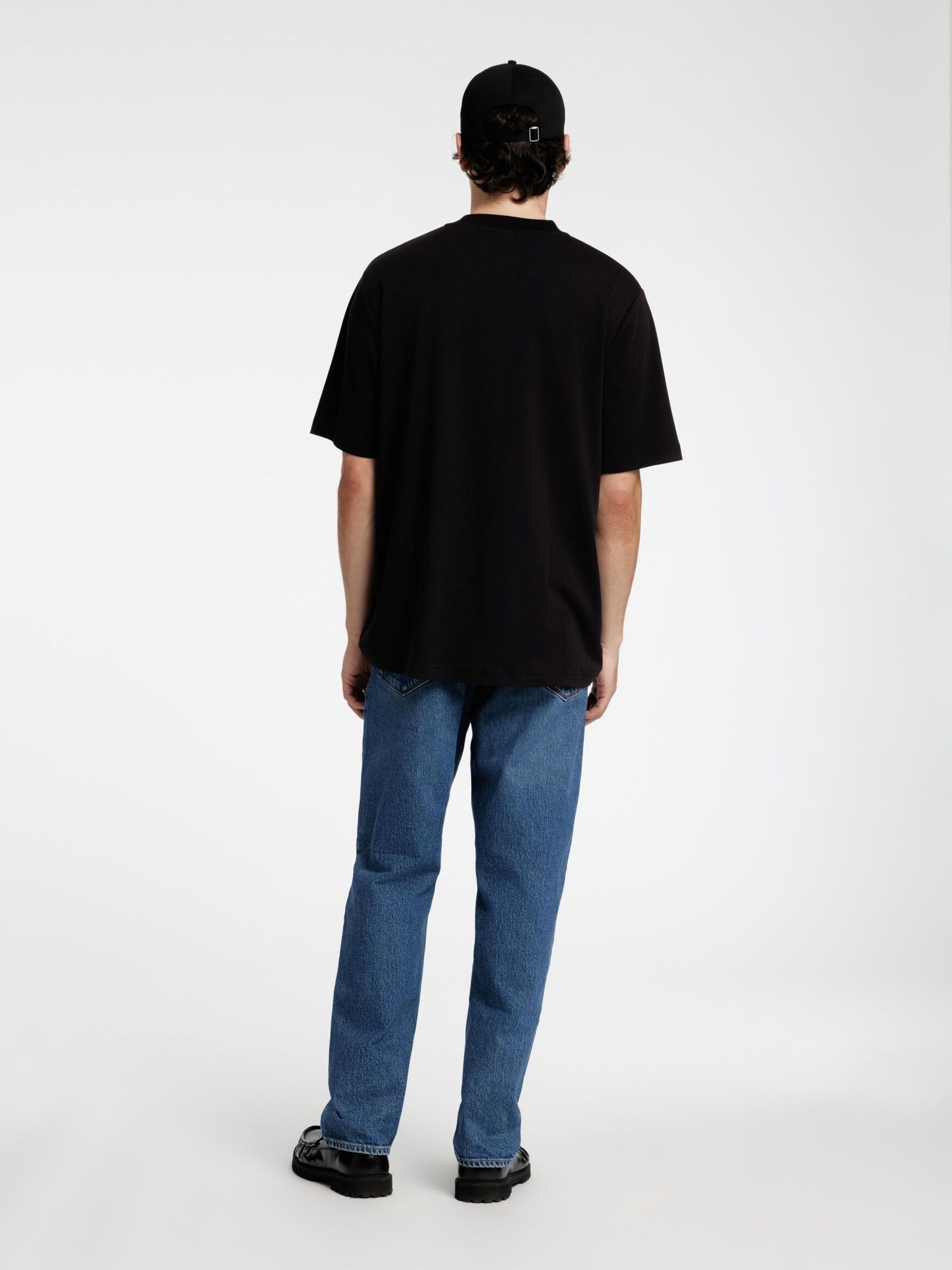 RELAXED FIT T-SHIRT, Black, highres