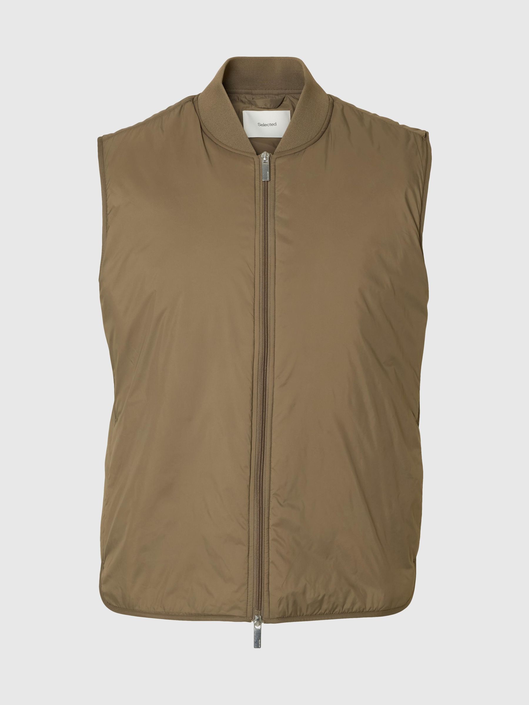 GEFÜTTERTE GILET, Caribou, highres