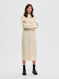 WOOL BLEND MAXI DRESS, Birch, highres