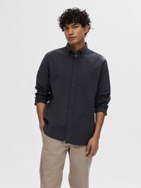 OXFORD SHIRT, Black, highres