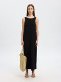 Selected COTTON BLEND SLEEVELESS MAXI DRESS, Black, highres - 16097851_Black_008.jpg