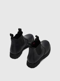 LUG SOLE LEATHER CHELSEA BOOTS, Black, highres