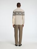 Selected HIGH NECK WEIHNACHTSPULLOVER, Bone White, highres - 16081554_BoneWhite_889028_004.jpg