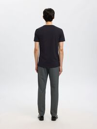 V-NECK T-SHIRT, Black, highres