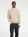 Selected STRUCTURED TURTLENECK, Oatmeal, highres - 16095615_Oatmeal_003.jpg