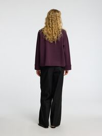 BOXY FIT SWEATSHIRT, Plum Perfect, highres