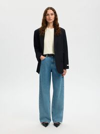 100% MERINO WOOL KNITTED CARDIGAN, Egret, highres