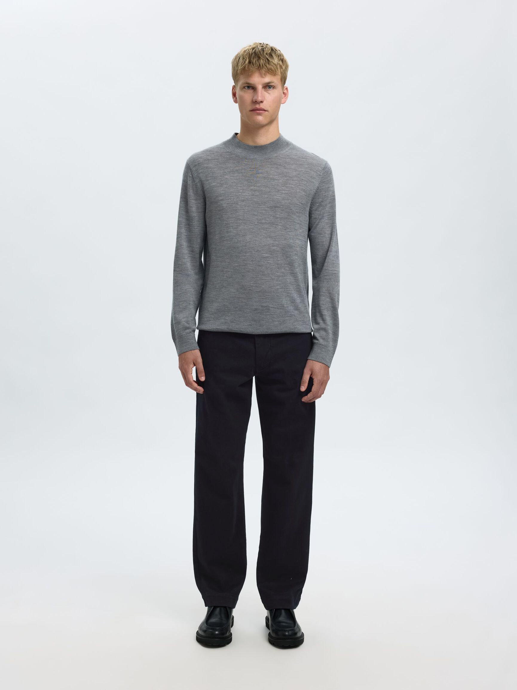 REGULAR FIT BROEK, Dark Navy, highres