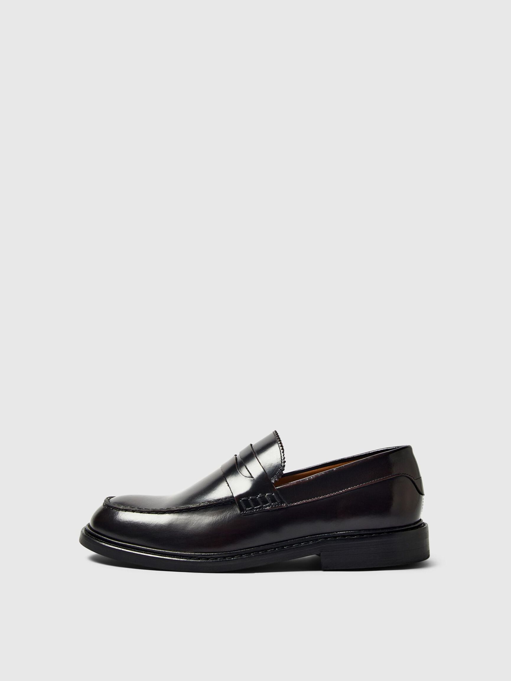 LÆDER LOAFERS, Chestnut, highres