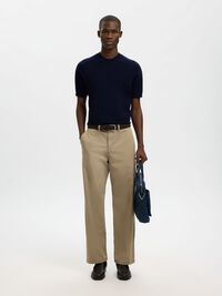 100% MERINO WOOL T-SHIRT, Navy Blazer, highres