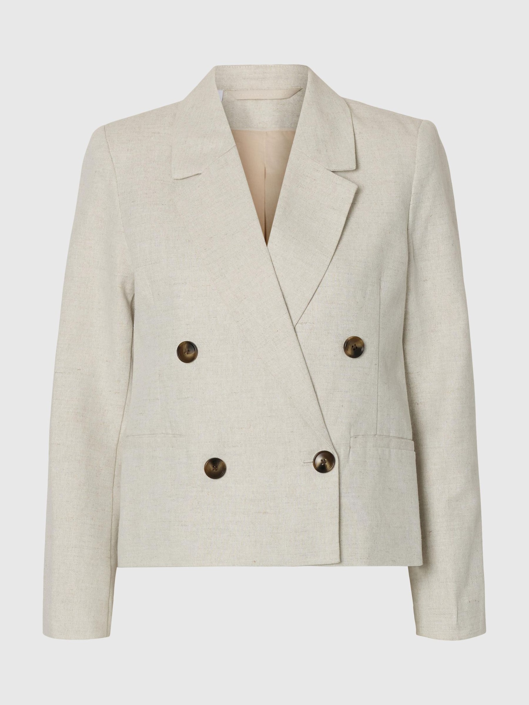 CROPPED BLAZER I HØRBLANDING, Nomad, highres