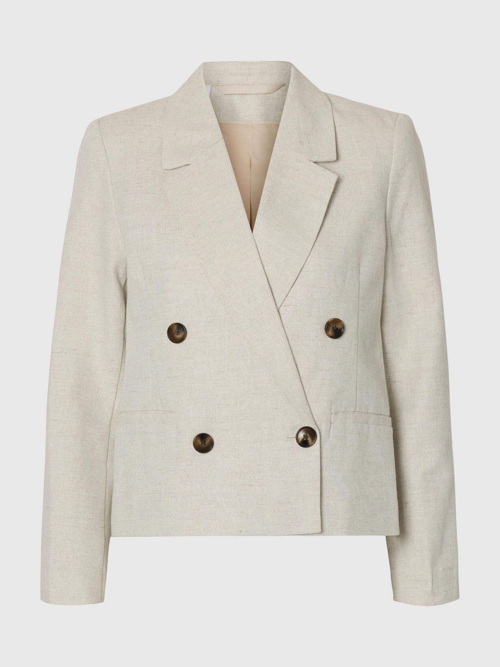 CROPPED BLAZER I HØRBLANDING, Nomad, highres