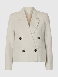 CROPPED BLAZER I HØRBLANDING, Nomad, highres