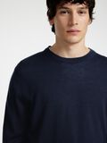 Selected 100% MERINOWOLL PULLOVER MIT RUNDHALSAUSSCHNITT, Navy Blazer, highres - 16094647_NavyBlazer_006.jpg