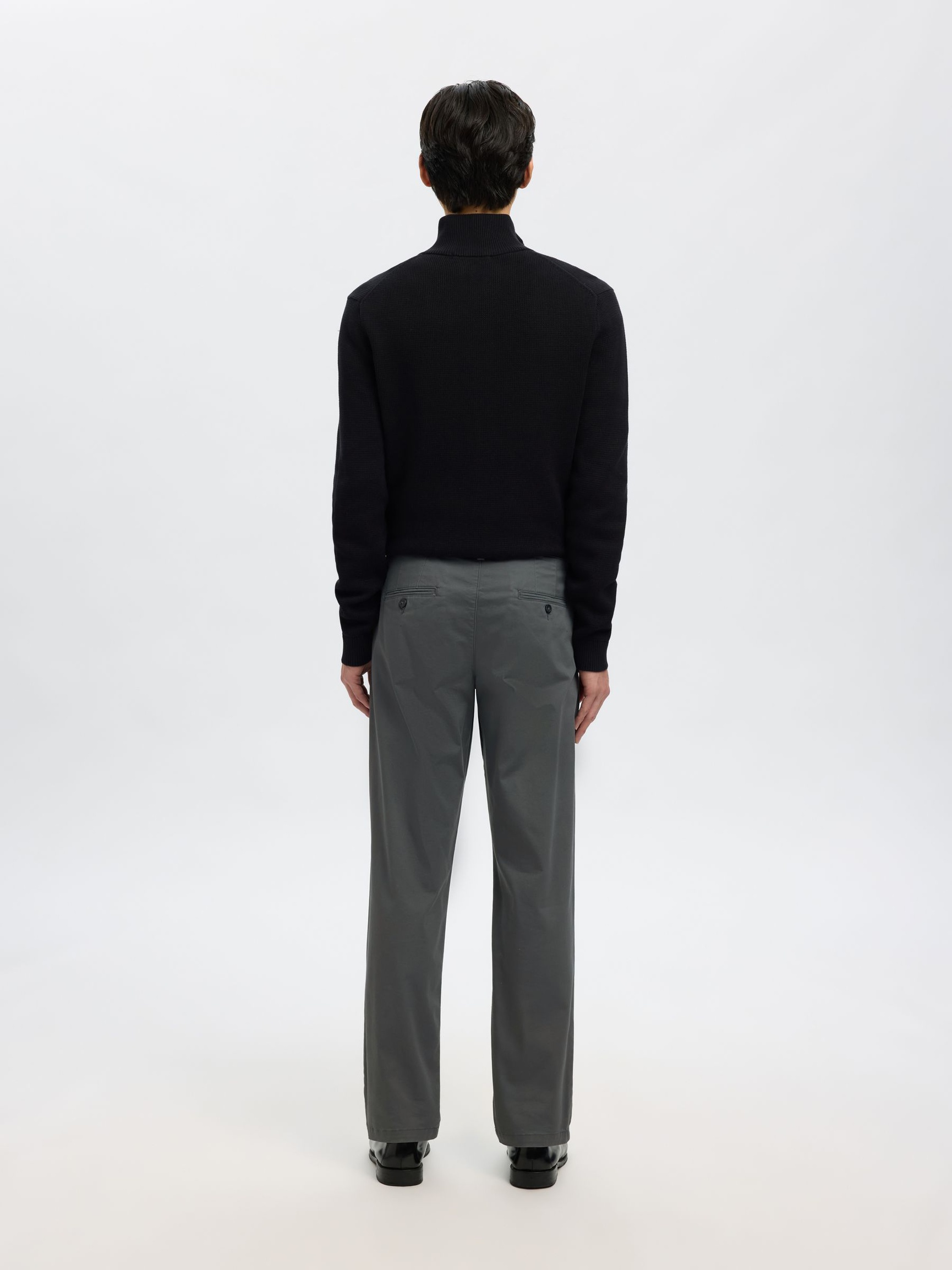196 STRAIGHT FLEX CHINOS, Dark Shadow, highres