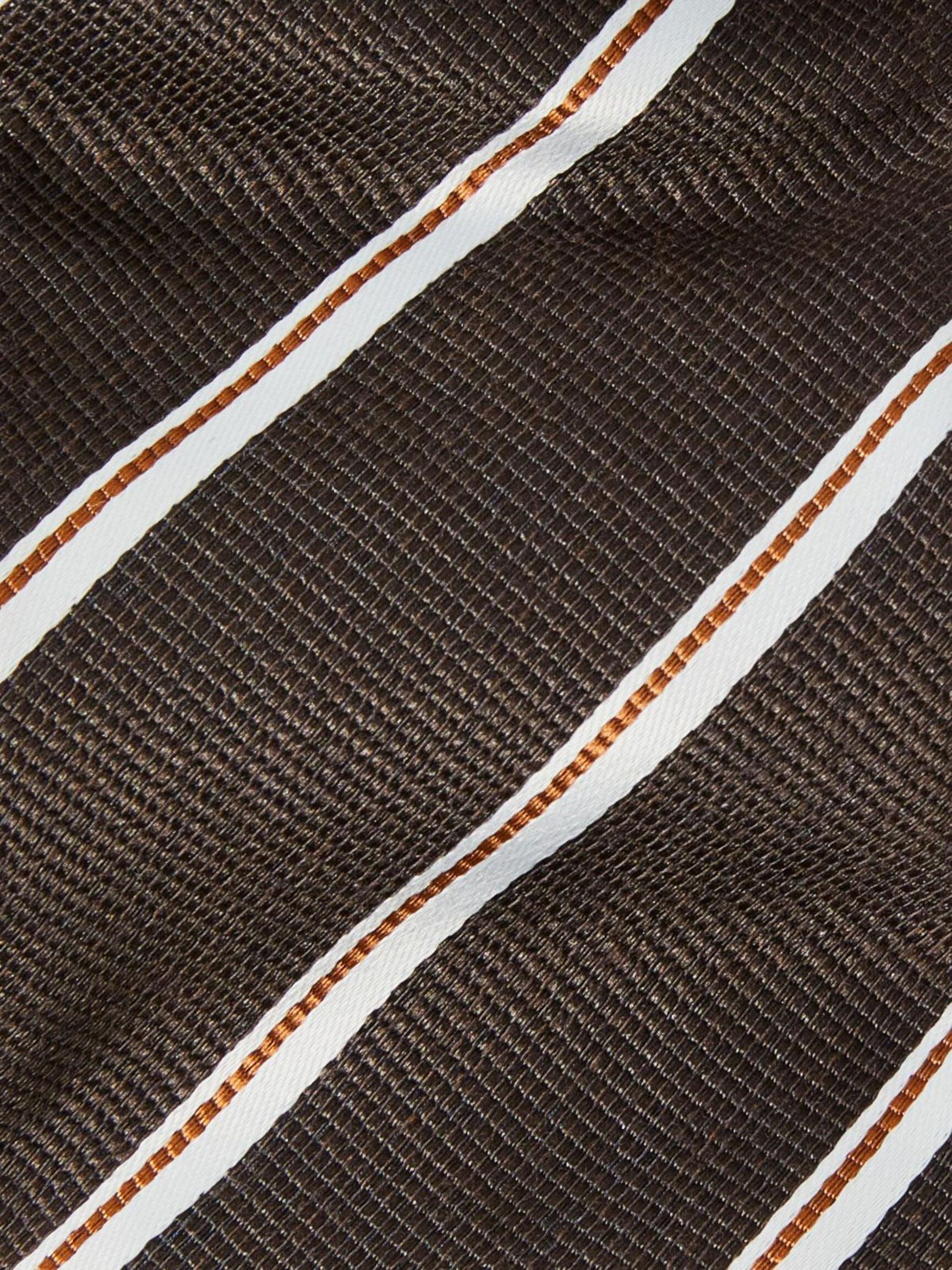 STRIPED TIE, Chocolate Torte, highres