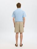 Selected LØS PASSFORM SHORTS I LINBLANDING, Pure Cashmere, highres - 16097541_PureCashmere_004.jpg