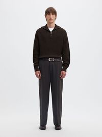RIBBED ORGANIC COTTON HALF-ZIP JUMPER, Delicioso, highres