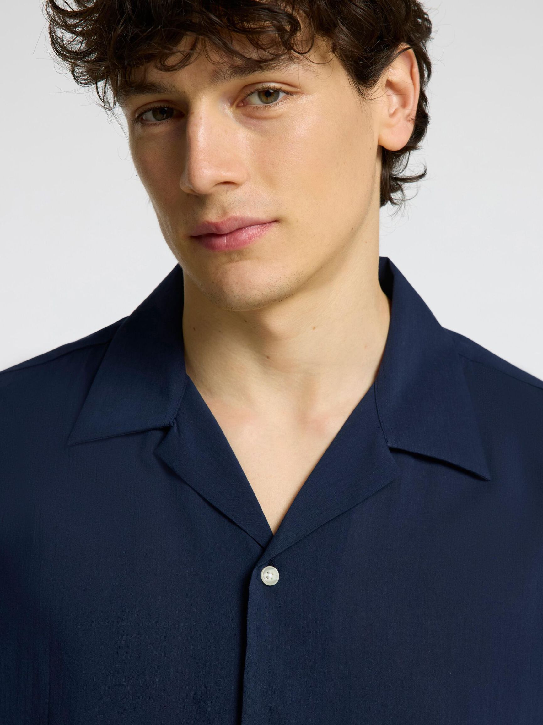 CUBAN COLLAR SHIRT, Sky Captain, highres