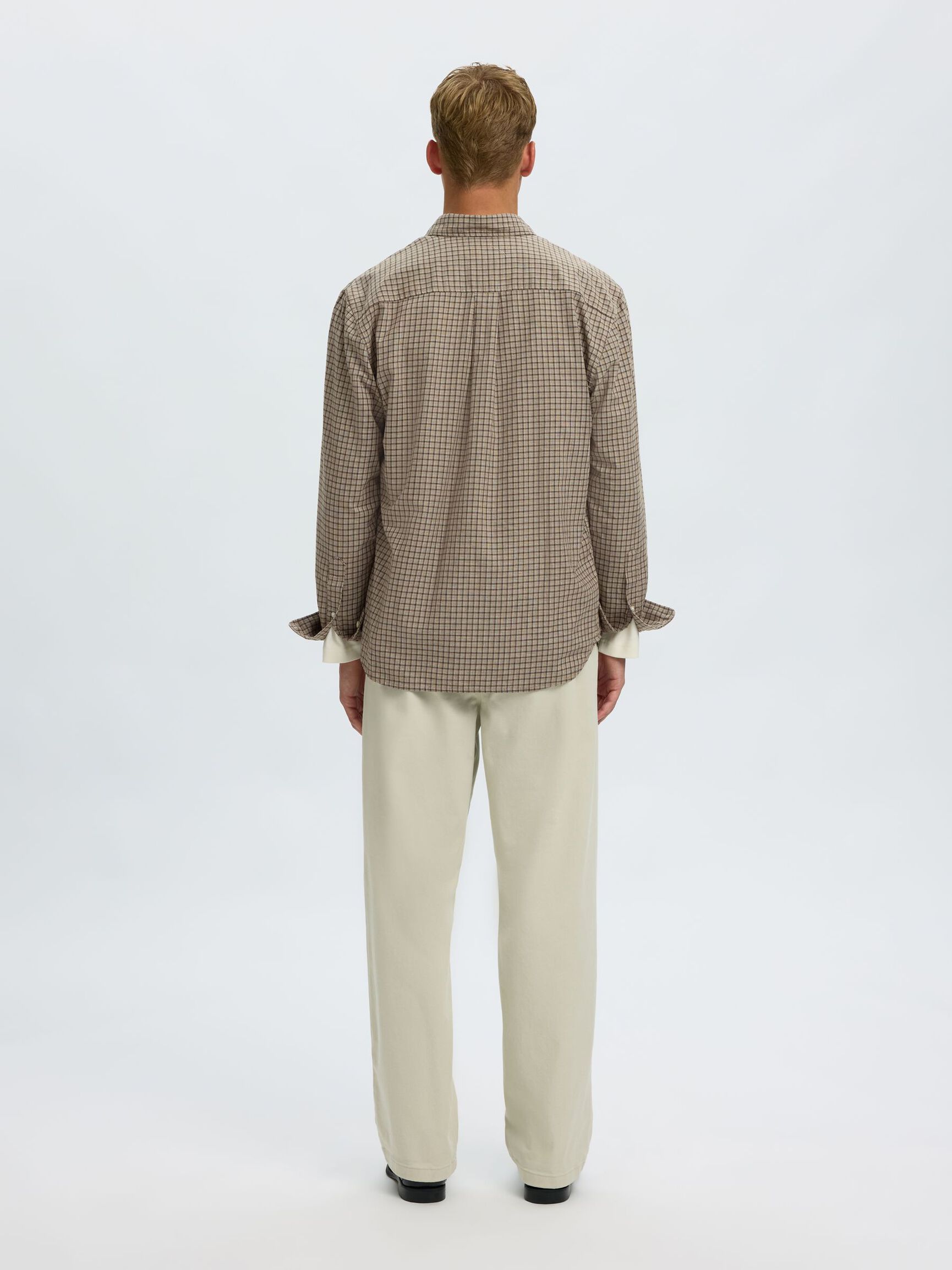 COTTON SHIRT, Chocolate Chip, highres