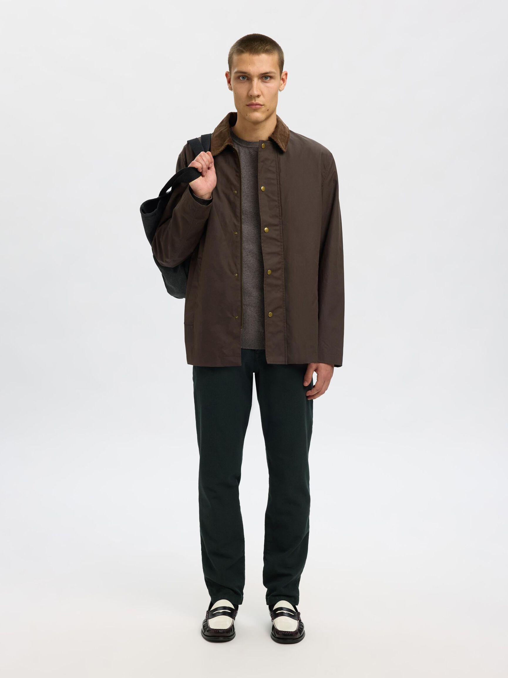 175 TEXTURIERTE SLIM FIT CHINO, Deep Forest, highres