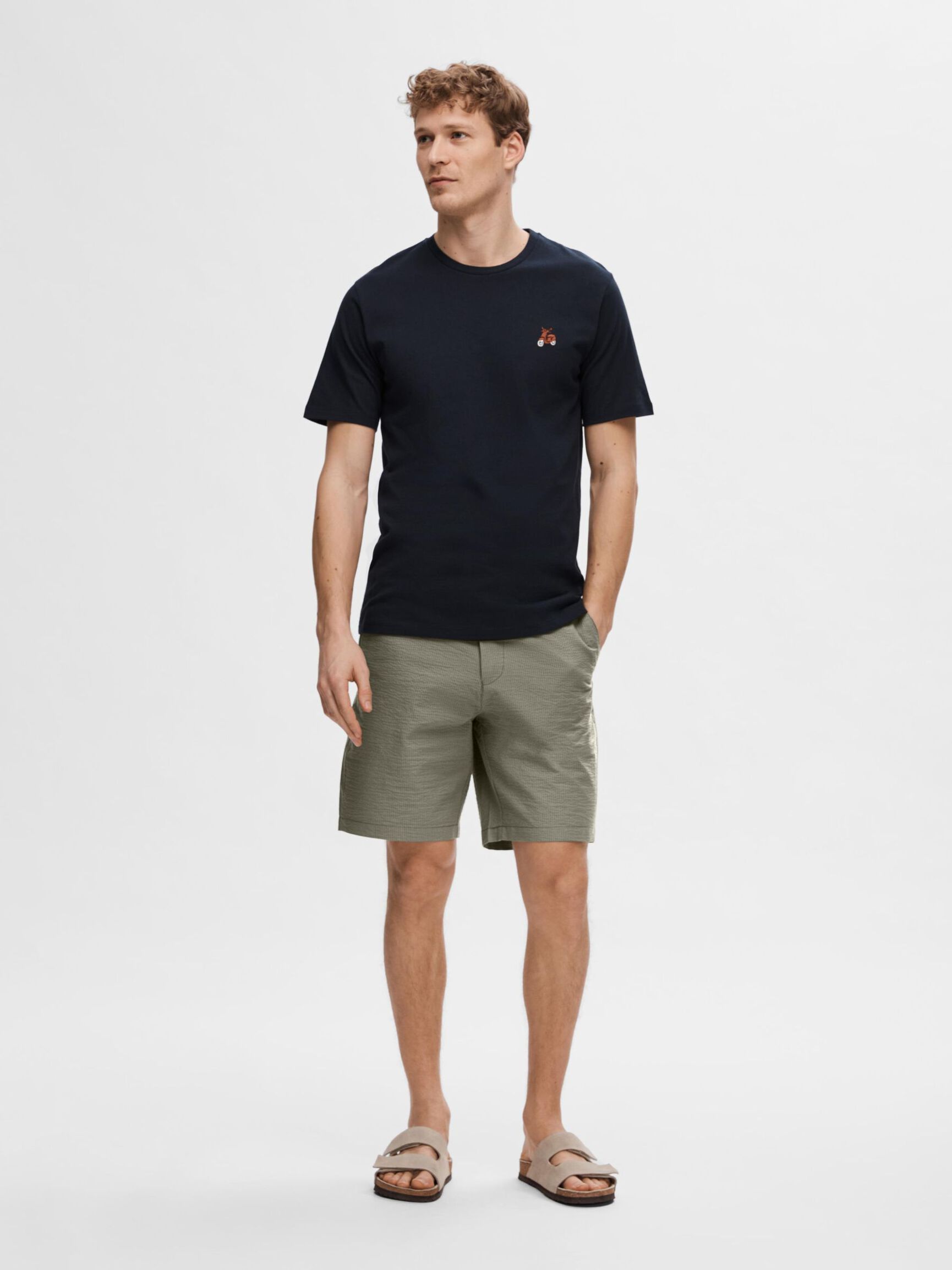 SEERSUCKER SHORTS, Vetiver, highres