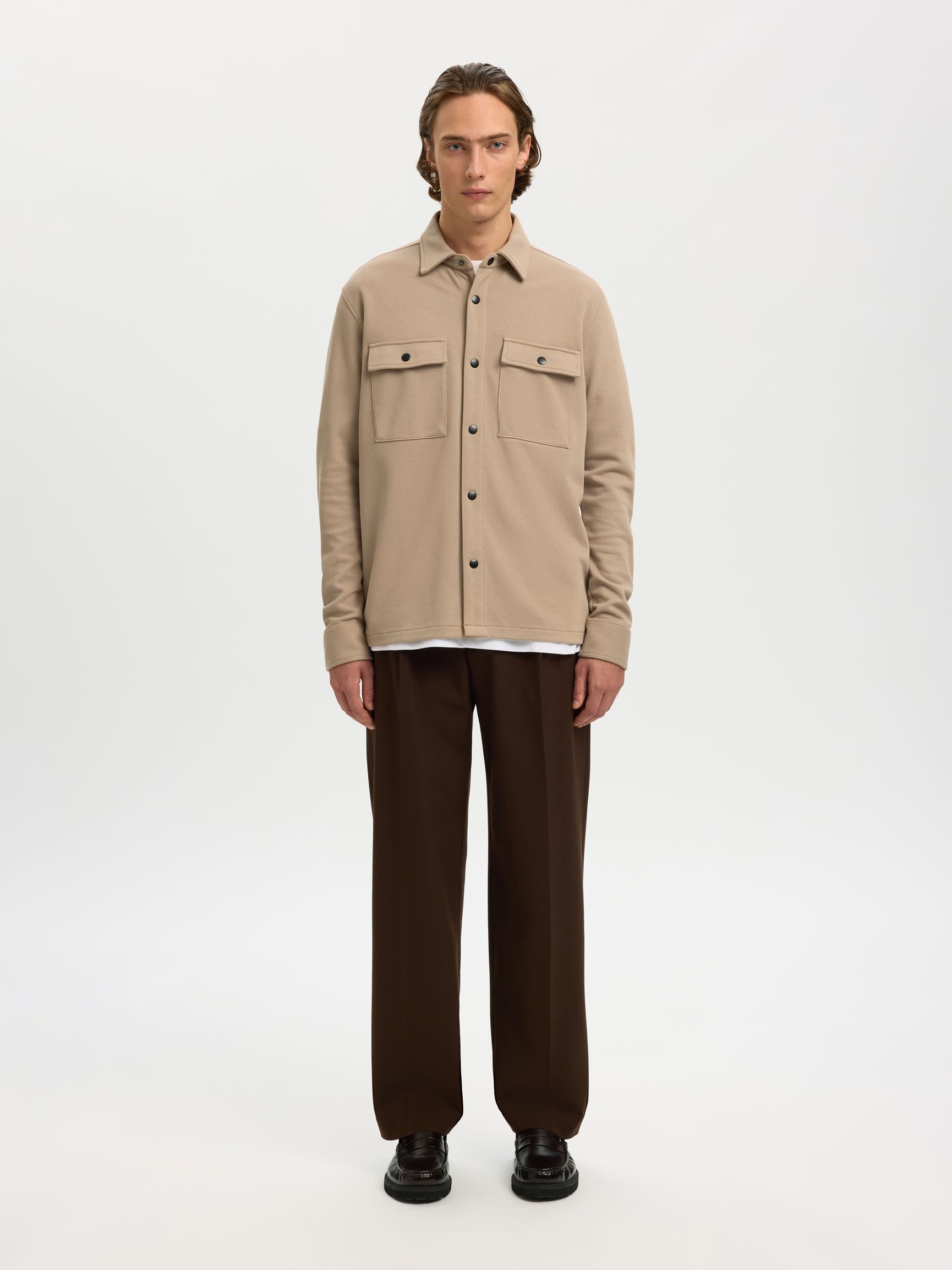 CLASSIC OVERSHIRT, Savannah Tan, highres