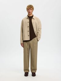 RELAXED FIT LONG-SLEEVED T-SHIRT, Demitasse, highres