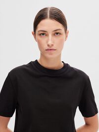 CUELLO CISNE CAMISETA, Black, highres