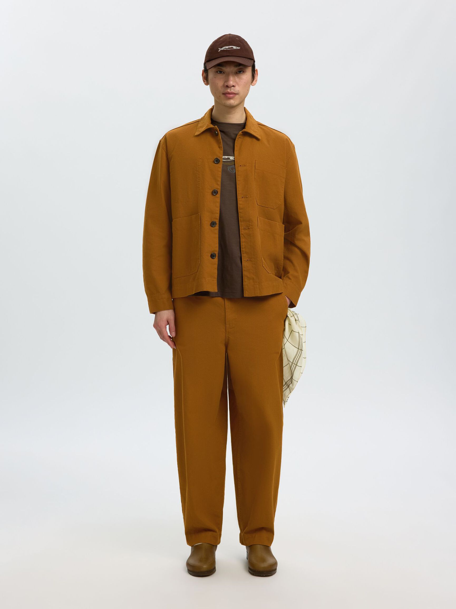 LINEN BLEND BARREL FIT TROUSERS, Monks Robe, highres