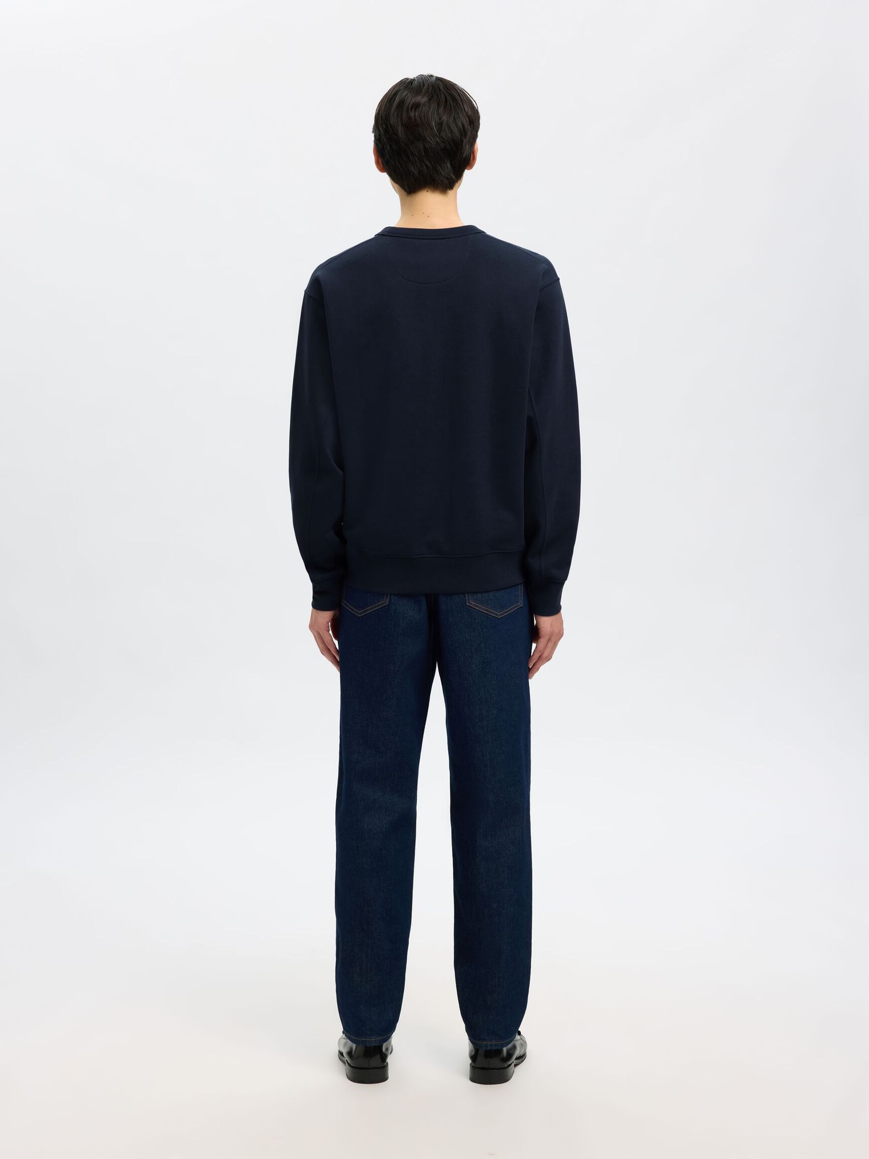100% BOMULD SWEATSHIRT, Dark Sapphire, highres