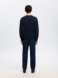 100% BOMULD SWEATSHIRT, Dark Sapphire, highres