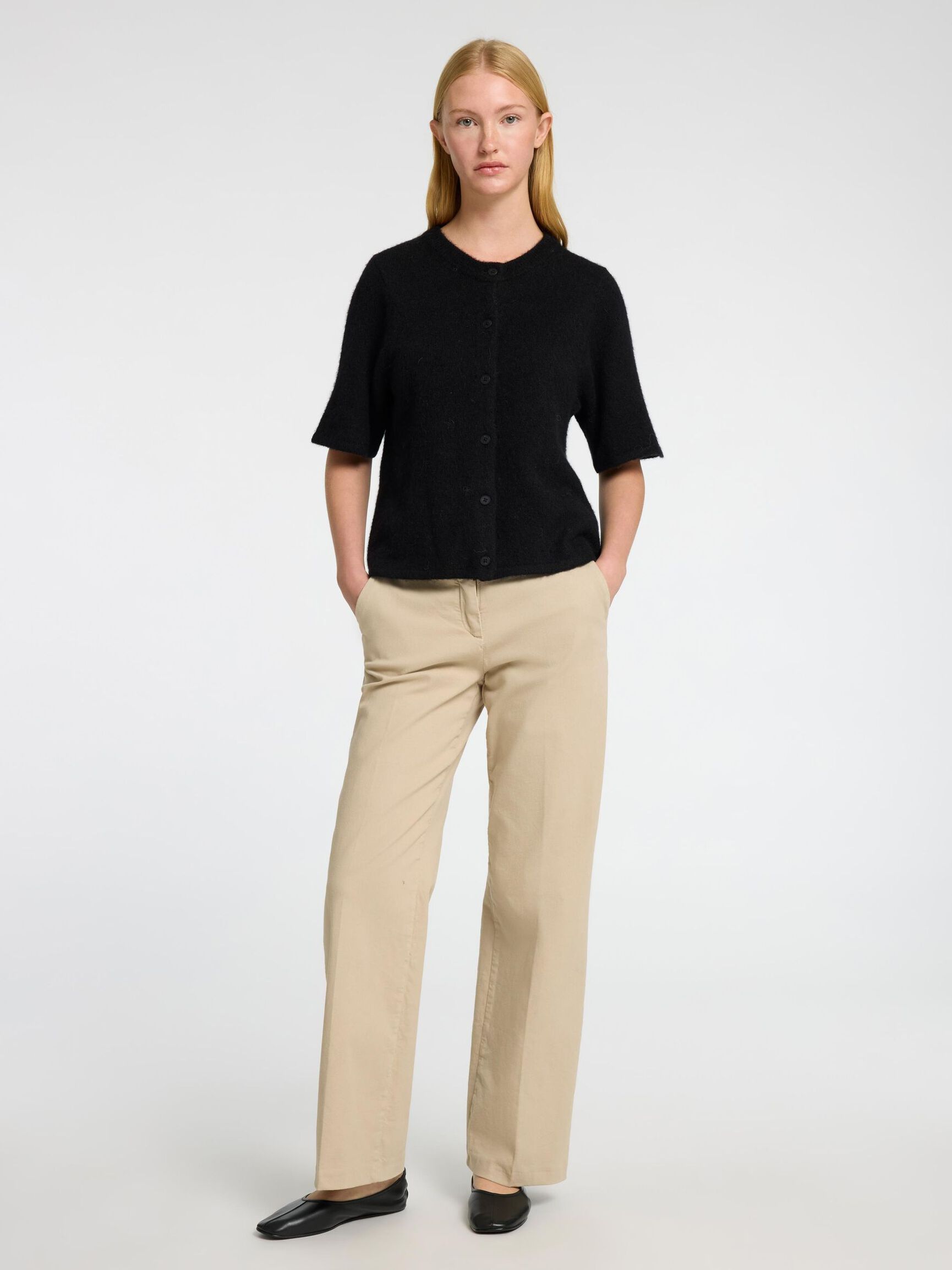 WOLMIX KORTE MOUWEN VEST, Black, highres