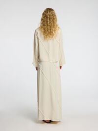 VISCOSE BLEND LONG SLEEVED TOP, Birch, highres