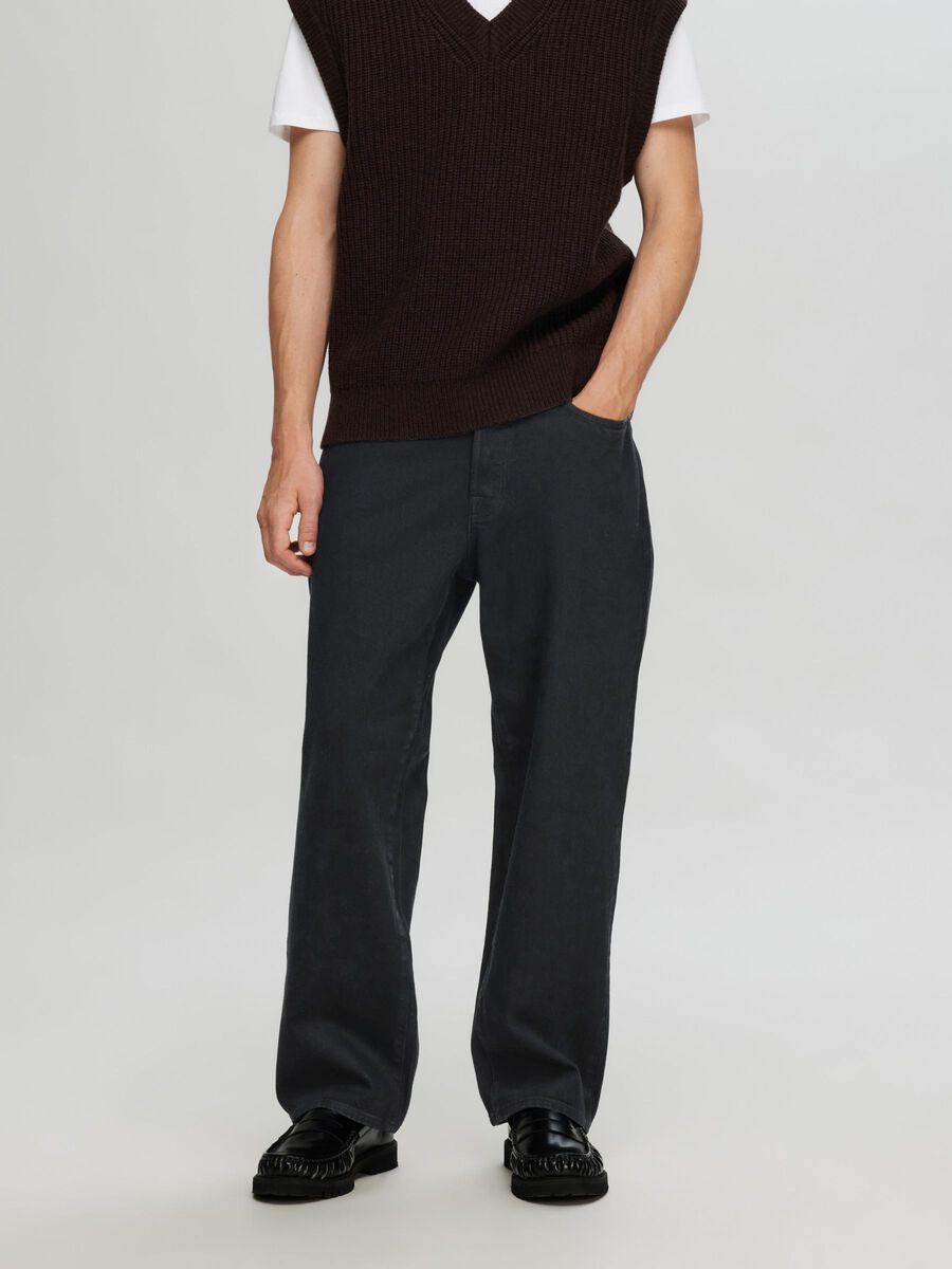 Selected 220 LOOSE FIT JEANS, Black Denim, highres - 16096903_BlackDenim_003.jpg