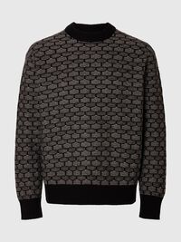 PULL EN MAILLE, Black, highres