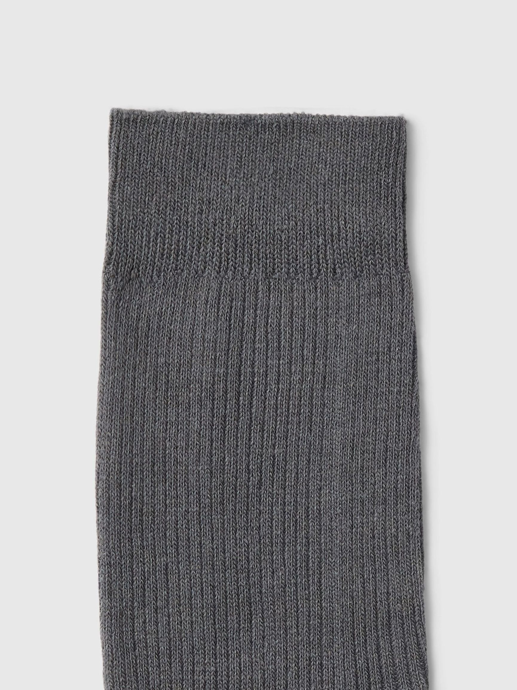 COTTON BLEND SOCKS, Dark Shadow, highres