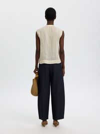 OVERSIZED FIT MOUWLOOS HEMD, Egret, highres