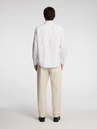 RELAXED FIT LONG SLEEVED SHIRT, White, highres
