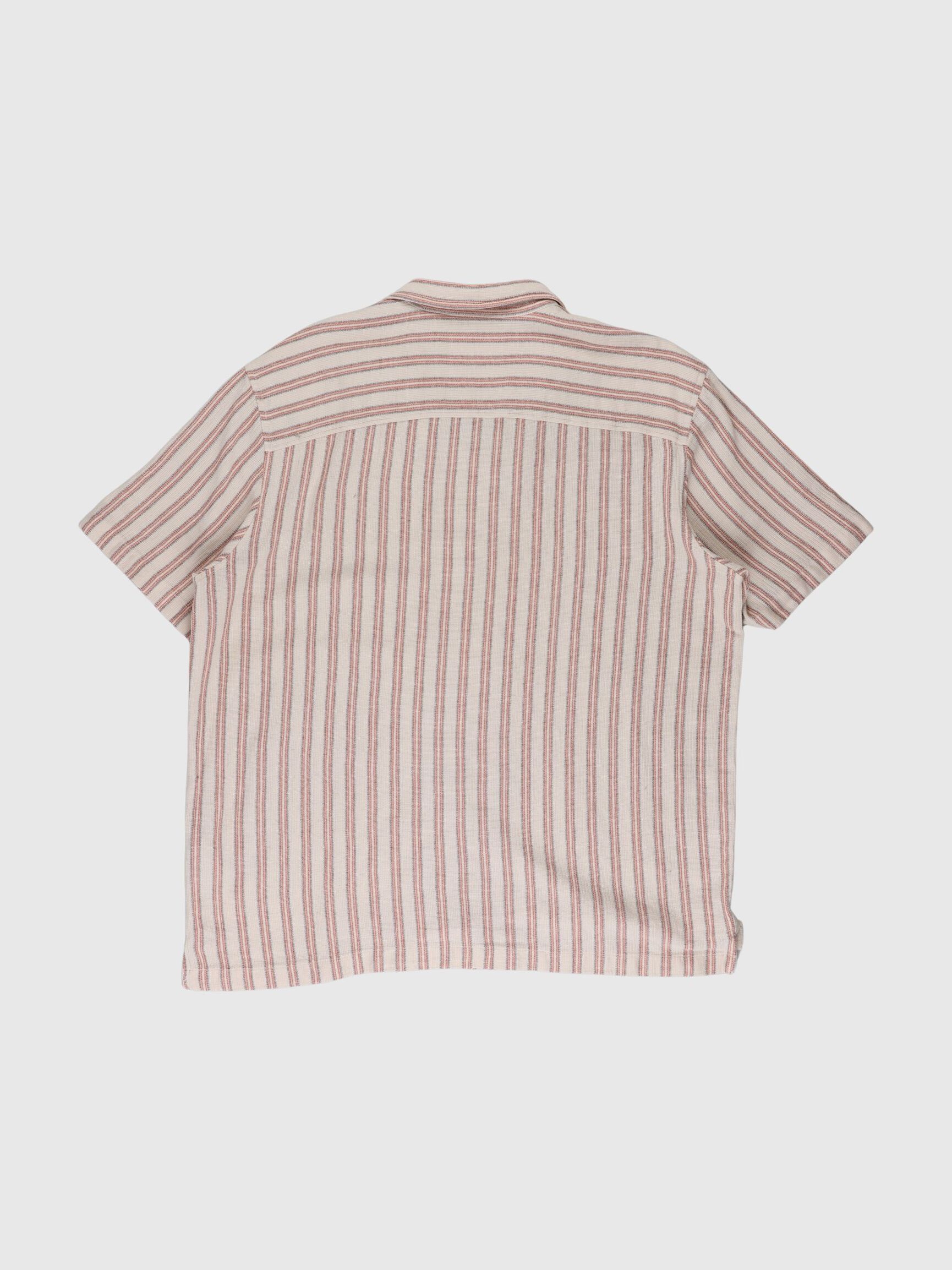 COTTON SHORT SLEEVED SHIRT, Egret, highres