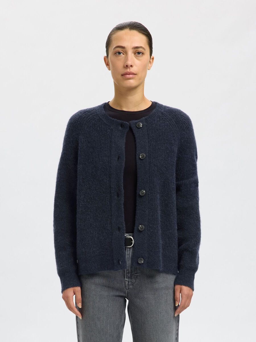 Product tile image - WOOL BLEND CARDIGAN, Dark Sapphire | 16074481_DarkSapphire_773856