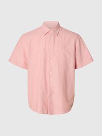 REGULAR FIT LINEN-BLEND SHIRT, Rose Dawn, highres