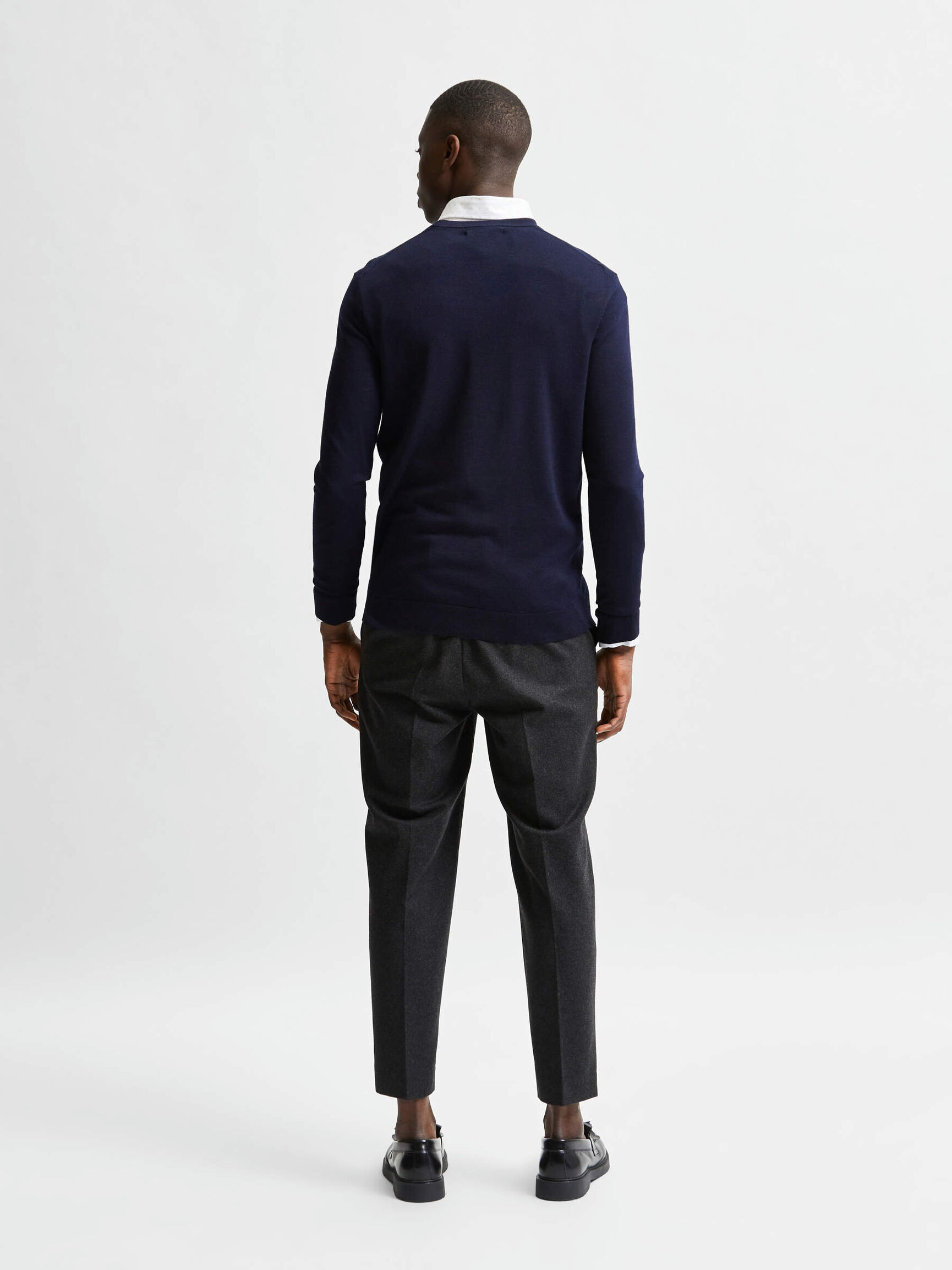 MANCHES LONGUES PULL, Navy Blazer, highres