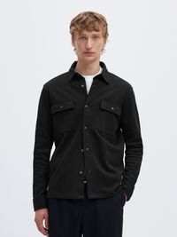 CLASSIC OVERSHIRT, Black, highres